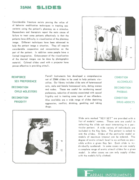Product introduction page for the Visually Keyed Shocker. Photo of the AV-6 Visually Keyed Shocker, earlier displayed in this article.  Green headings and black text. 
