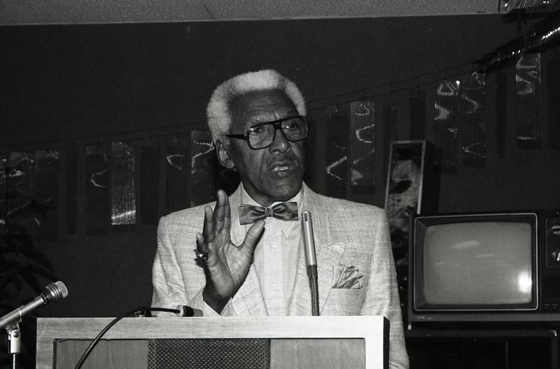 bayard rustin at black and white men together conference 1985