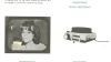 Continuation of Product introduction page for the Visually Keyed Shocker. Green headings and black text. Includes a black and white photo of a young woman with a bob haircut drinking a cup of yellow liquid, there is a black border around here, giving the impression of a TV screen. Photo of a projector. 
